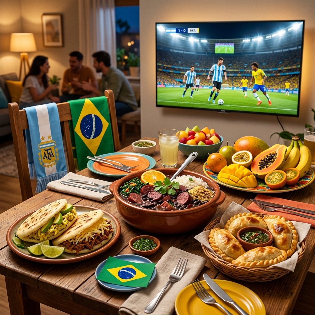 El fútbol y la comida en Latinoamérica